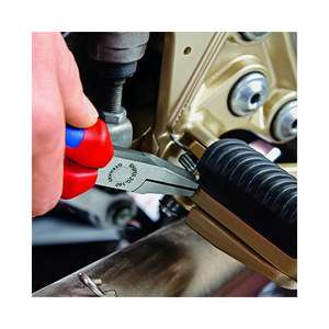 KNIPEX - 20 01 160 Pince à bec plat noir atramentisée, tête polie, poignées en plastique PINCE ET COUPE - Product Image 3