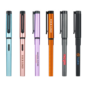 Werbeaktion Günstiger Kunststoff-Gelstift 0,5mm Blau Rote Tinte mit Individuellem Logo - Product Image 2