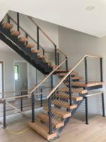 Fournisseur de rampes d'escalier Prima Box Stringer pour les projets de construction moderne et de travaux d'aménagement intérieur