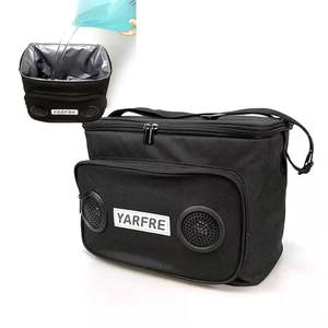 Custom Printed Portable Reusable Thermal Insulated Lunch Cooler Bag With <b>Speaker</b> - Product Image 1