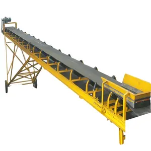 Used pvc slope stone crusher black conveyor belt scarp making machine supplier for wood