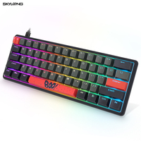Long Life Gk61 Custom Keycaps Ergonomic Keyboard
