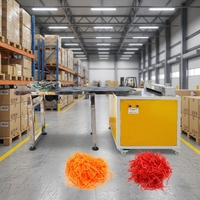 Déchiqueteuse de papier crépon haute efficacité pour fabriquer des bandes de papier recyclables pour l'emballage cosmétique, le rembourrage et le remplissage d'expédition