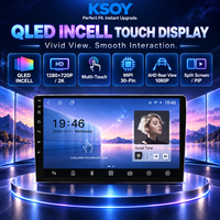 KSOY-TS105 Radio DVR Mobil Android, Audio Mobil Android, Navigasi 4G, Dual BT, Layar Sentuh Optik, Wireless Carplay, Universal RDS FM