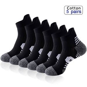 Chaussettes de sport respirantes pour hommes avec logo personnalisé, fond épais en tissu éponge, pour course à pied, basketball, randonnée, badminton, chaussettes de sport pour hommes - Product Image 4