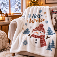 Plaid en microfibre polyester Minky blanc pour sublimation, 37x45 pouces, imprimé sur mesure, couverture douillette pour canapé, lit et voyage