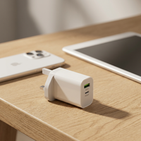 Chargeur mural rapide 20W double port PD QC 3.0, chargeur USB-C USB-A, multi-prises UK EU US AU, chargeurs USB C pour téléphone