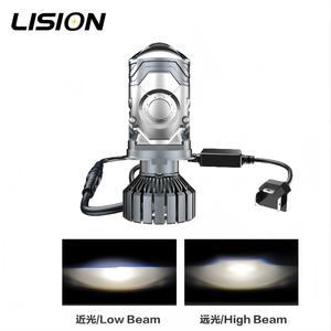 Lision 2026 Nuevo Diseño Válvula Solenoide 90W 12V Faro LED para Coche H4 9000LM 6000K <span class=keywords><strong>Mini</strong></span> Proyector Luz de Punto con Doble Ventilador de Refrigeración - Product Image 2