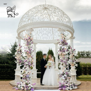 Blve tùy chỉnh lớn ngoài trời trang trí phụ nữ cột gian hàng đá cẩm thạch vườn gazebo với hình tượng - Product Image 4