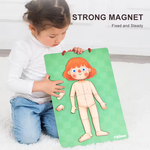 Juguetes educativos de tabla magnética de papel para aprender BODY MAGNET herramienta de aprendizaje para comprender el juguete del rompecabezas del cuerpo humano - Product Image 2