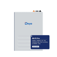 Batería Deye ESS de Bajo Voltaje 5.12kWh SE-F5-Pro LiFePO4 en Stock en la UE, Solución de Almacenamiento de Energía Doméstica para Sistemas Solares Híbridos