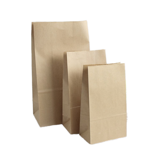 Sacs à provisions jetables rectangulaires économiques, de qualité alimentaire, personnalisables, pour emporter, en papier kraft SOS avec impression de logo et gaufrage - Product Image 1