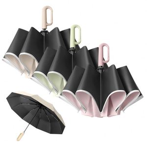 ร่มพับกันลมคุณภาพสูงสำหรับเดินทาง พิมพ์โลโก้ได้ ขายส่ง - Product Image 4