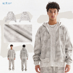 <span class=keywords><strong>ETAI</strong></span> Streetwear pour hommes |   Cardigan zippé en polaire style vieilli très résistant 410g, coupe ample, motif cœur, sweat-shirt d'hiver - Product Image 2