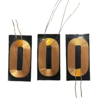 Oval Flat Wireless Charging Coil with Ferrite Shielding Sheet for Vehicle and Consumer Electronics Wireless Chargers