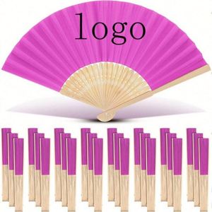 Éventail pliant en bois sculpté chinois, portable, motif bambou, idéal pour mariages, souvenirs ou cadeaux d'affaires - Product Image 4