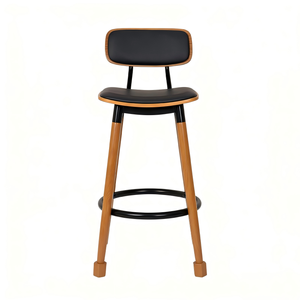 <span class=keywords><strong>Tabouret</strong></span> <span class=keywords><strong>de</strong></span> <span class=keywords><strong>bar</strong></span> commercial robuste OEM, <span class=keywords><strong>tabouret</strong></span> <span class=keywords><strong>de</strong></span> <span class=keywords><strong>bar</strong></span> <span class=keywords><strong>industriel</strong></span> moderne avec dossier, design en fer et bois massif pour la maison, le commerce et les cafés - Product Image 5