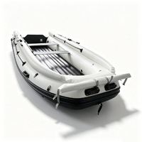 Dinghy à propulsion à jet 4,7 m pour 8 personnes, couleur blanche, avec fond renforcé et housse en tissu, pour divertissement en plein air, fabriqué en Chine (OEM/ODM)