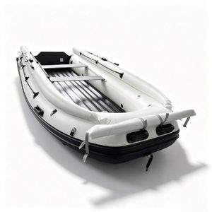 Dinghy à propulsion à jet 4,7 m pour 8 personnes, couleur blanche, avec fond renforcé et housse en tissu, pour divertissement en plein air, fabriqué en Chine (OEM/ODM) - Product Image 1