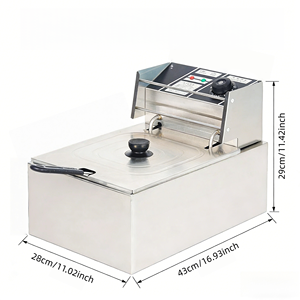 Freidora Eléctrica Comercial y Doméstica de 6L - Product Image 2