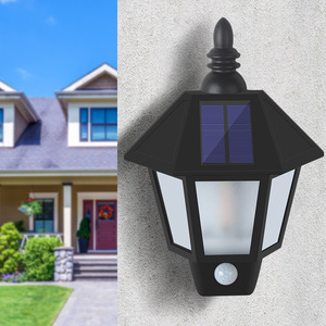 Solar Outdoor Wall Lamp With <b>Motion</b> <b>Sensor</b> Waterproof <b>LED</b> <b>Light</b> For Home Courtyard Street Lighting - Product Image 1
