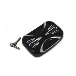 Couvre-<span class=keywords><strong>cylindre</strong></span> maître <span class=keywords><strong>de</strong></span> réservoir <span class=keywords><strong>de</strong></span> <span class=keywords><strong>frein</strong></span> avant découpé CNC gauche/droite pour moto <span class=keywords><strong>Harley</strong></span> Touring Electra Glide FLHR - Product Image 1