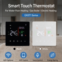 Termostato Inteligente Multifuncional para el Hogar, Compatible con Calefacción de Agua y Eléctrica, Amplio Rango de Voltaje, Uso Residencial Global