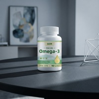 Capsules de Gel Doux d'Huile de Poisson Oméga 3 au Goût Citron en Gros d'Usine avec DHA, Logo Personnalisé, Marque Privée, Complément Alimentaire OEM