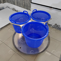 Panier tournant motorisé en acier inoxydable 304 pour fruits, légumes, chips, marque Hexu, garantie 1 an