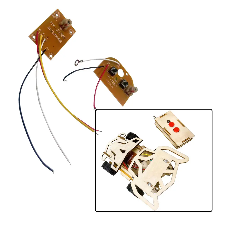 QQF Y ucuz RC araba devre 2ch 27mhz PCB kontrol devre RC verici ve alıcı