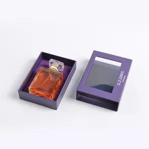 Caixa de perfume de papel extravagante em pvc transparente, peça de caixa de perfume interna para celular, com entrega rápida e de 7 5 polegadas, 8x8x6 24x18x18, peça de moda
