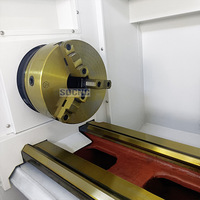 Tour CNC CK6150, portée de coupe 500 mm, portée de déplacement transversal 280 mm, entre centres 1000 mm, banc plat, broche simple, alésage de la broche 82 mm, CE ISO