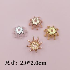 Horquillas de estilo antiguo hechas a mano Diy, accesorios para el cabello hechos de aleación de Lutin, estambres de centro de flores de doble capa - Product Image 2