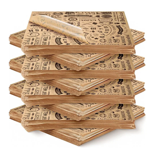 Feuilles de papier alimentaire personnalisées résistantes à l'huile, papier ciré jetable pour emballage alimentaire, papier anti-graisse - Product Image 1