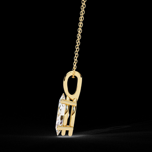 Collar con Colgante de Diamantes de Diseño para Mujer, Joyería Elegante y Minimalista para Uso Diario, Acabado Brillante y Ligero, Regalo Moderno - Product Image 3