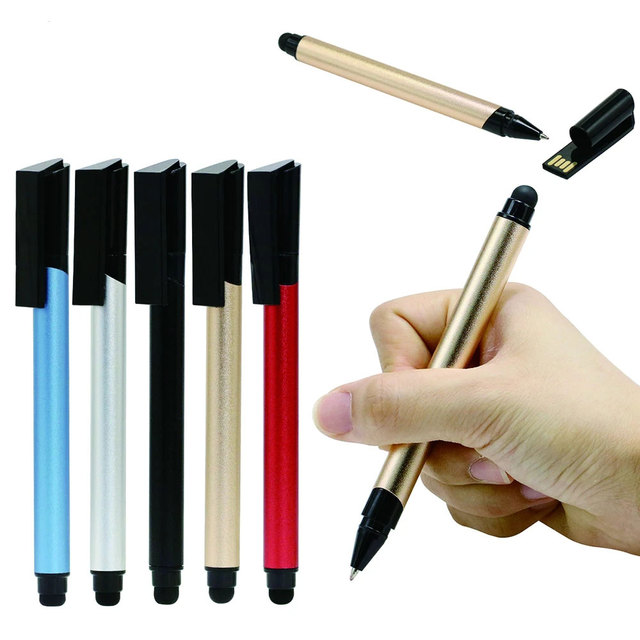 High Quality Ballpoint Pen Shape USB Flash Drive 1GB 2GB 4GB  Memory Stick 2.0 8GB 16GB 32GB Product in Stock for Gift