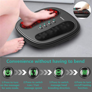 Masajeador eléctrico de pies con calor Shiatsu, máquina para mejorar la circulación corporal - Product Image 5