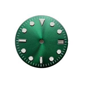 Accessoires de montre en métal avec <span class=keywords><strong>cadran</strong></span> de 28.5mm motif soleil vert lumineux pour mouvement Nh35 Nh36 4R36 <span class=keywords><strong>sans</strong></span> marque - Product Image 5