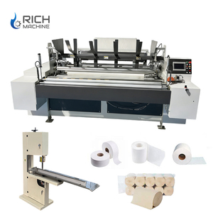 Machine à rembobiner et à <span class=keywords><strong>d</strong></span>écouper les rouleaux de papier toilette géants, machine à fabriquer des essuie-tout en papier - Product Image 1