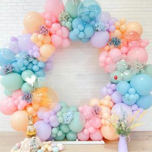 Kit d'<span class=keywords><strong>arche</strong></span> de ballons macaron arc-en-ciel magiques, décorations de fête écologiques pour mariage, anniversaire, Halloween, fête des mères - Product Image 5