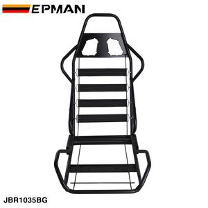 Asientos de Cubo de Carreras EPMAN Aptos para la Mayoría de Coches, Asiento Reclinable Izquierdo/Derecho, Cuero PVC Negro con Costuras Grises, JBR1035BG - Product Image 6