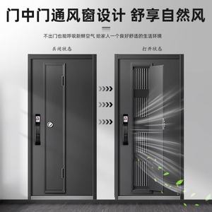 Puerta de Entrada Antirrobo y Anti-Espionaje de Nuevo Tipo, Puerta de Ventilación Transpirable para Hogar y Comunidad - Product Image 3