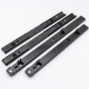Rail coulissant pour plateau de clavier Disiwei, 12-14 pouces, support inférieur à deux sections pour tiroir de bureau d'ordinateur - Product Image 4