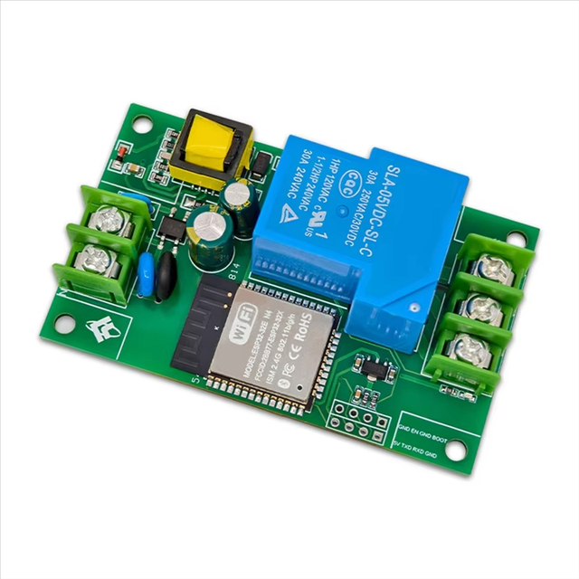 ESP32 30A 1-Channel AC220V Relay Module WIFI BT Functionality Power Supply Development Board