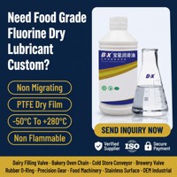 Pelumas Film Kering PTFE Non-Migrasi Kelas Makanan untuk Mesin Makanan, Rantai Konveyor, Segel Katup, Suhu Minus 50C hingga 280C, OEM