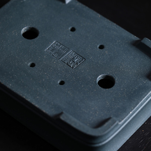 Maceta rectangular de cerámica para bonsái, de arcilla verde oscuro, pequeña, para uso en interiores y exteriores. - Product Image 4