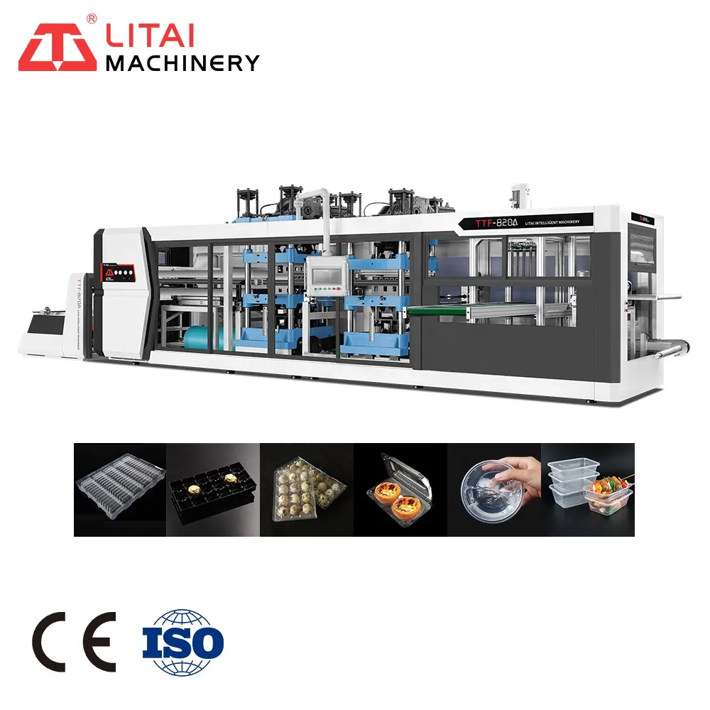 Plastic Box Thermoforming Making Machine Fully Automatic For Food Containers