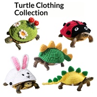 Vêtements pour tortues en coton et lin Z Cross-Border, décorations chaudes et mignonnes pour tortues aquatiques, tortues léopard, tortues brésiliennes