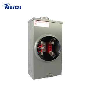 Giá Thấp 200 Amp Dual 5 Thiết Bị Đầu Cuối Hàm Gang Đồng Hồ Đo Cơ Sở Vuông - Product Image 1