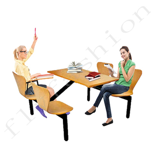 Mesa de Comedor de Alta Calidad para Cantina Escolar, Juego de Mesa <span class=keywords><strong>y</strong></span> Sillas, Mesa de Comedor Extensible, <span class=keywords><strong>Cómoda</strong></span> <span class=keywords><strong>y</strong></span> Fácil de Limpiar - Product Image 6